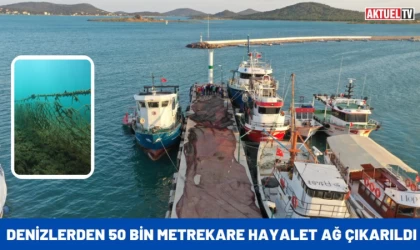 Balıkesir Sahillerinden Binlerce hayalet ağ çıkarıldı