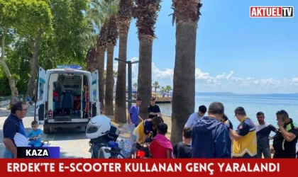 Erdek’te e-scooter kullanan genç yaralandı