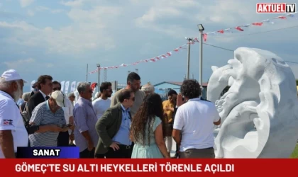 Gömeç’te Su Altı Heykelleri Törenle Açıldı