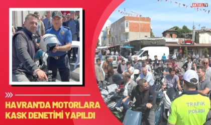 Havran’da Motosikletlere Kask Denetimi