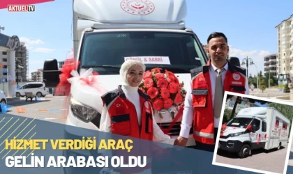 Hizmet Verdiği Araç Gelin Arabası Oldu