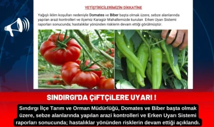 Sındırgı'da Çiftçilere Uyarı!