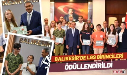 Balıkesir’de LGS Birincileri Ödüllendirildi