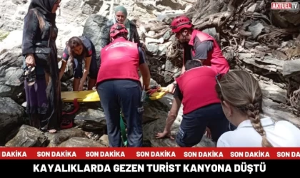 Kayalıklarda Gezen Turist Kanyona Düştü