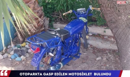 Otoparkta Gasp Edilen Motosiklet Terkedilmiş Halde Bulundu