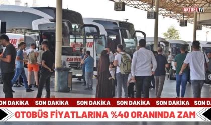 Şehirlerarası Otobüs Biletleri Zamlandı