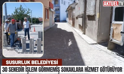 Susurluk Belediyesi İşlem Görmemiş Sokaklara Hizmet Götürüyor