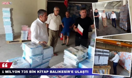 1 Milyon 735 bin Kitap Balıkesir’e Ulaştı