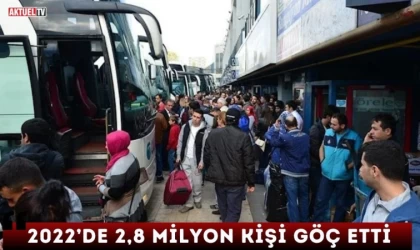 2022’de 2,8 Milyon Kişi Göç Etti