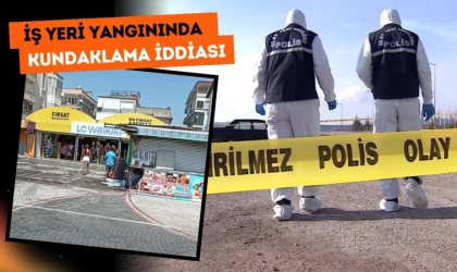 Akçay'da İş Yeri Yangınında Kundaklama İddiası