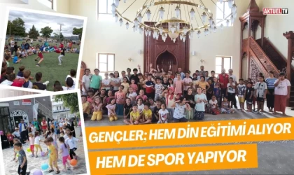 Gençler Hem Din Eğitimi Alıyor, Hem Spor Yapıyor