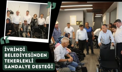 İvrindi Belediyesinden Tekerlekli Sandalye Desteği