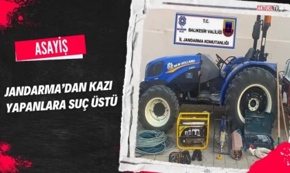 Jandarma’dan Bigadiç'te Kazı Yapanlara Suç Üstü