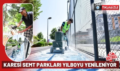 Karesi Semt Parkları Yıl Boyu Yenileniyor