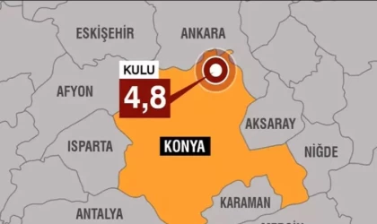 Konya’da 4,8 Şiddetinde Deprem!