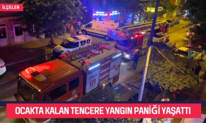 Ocakta Kalan Tencere Yangın Paniği Yaşattı