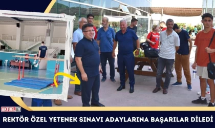 Rektör Oğurlu Özel Yetenek Sınavı Adaylarına Başarılar Diledi