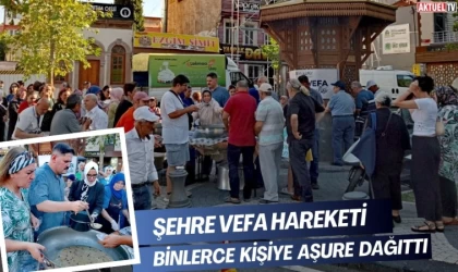 Şehre Vefa Hareketi Binlerce Kişiye Aşure Dağıttı