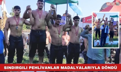 Sındırgılı Pehlivanlar Madalyalarıyla Döndü