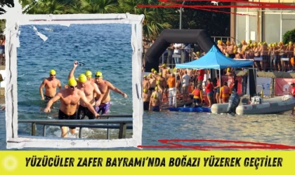 Yüzücüler Zafer Bayramı’nda Boğazı Yüzerek Geçtiler