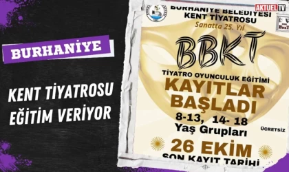 Burhaniye Kent Tiyatrosu Oyunculuk Eğitimi Veriyor