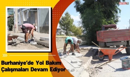 Burhaniye’de Yol Bakım Çalışmaları Devam Ediyor