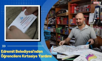 Edremit Belediyesi'nden Öğrencilere Kırtasiye Yardımı