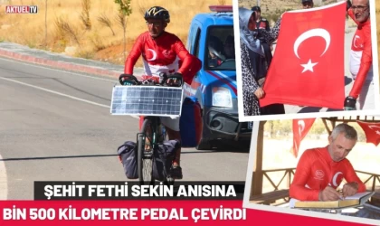 Fethi Sekin Anısına Bin 500 Kilometre Pedal Çevirdi