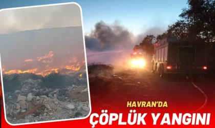 Havran’da Çöplük Yangını