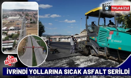 İvrindi Yollarına Sıcak Asfalt Serildi