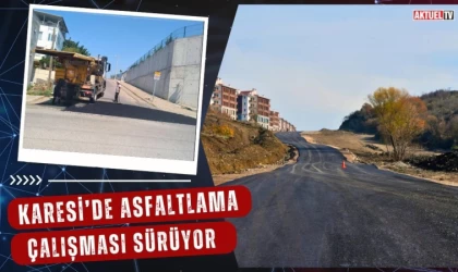 Karesi’de Asfaltlama Çalışması Sürüyor