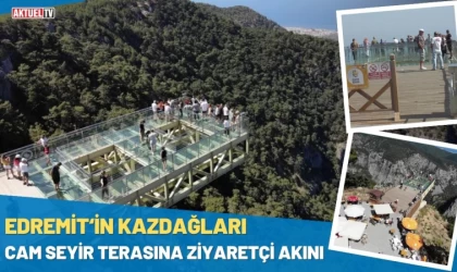 Kazdağları Cam Seyir Terasına Ziyaretçi Akını