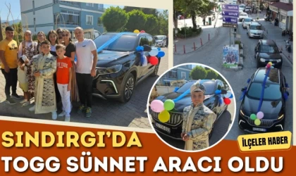 Sındırgı’da Togg Sünnet Aracı Oldu