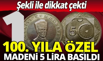 100. Yıla Özel Basılan 5 Lira Şekliyle Dikkat Çekti