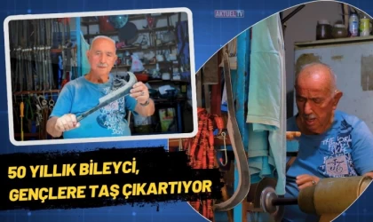 50 Yıllık Bileyci, Gençlere Taş Çıkartıyor