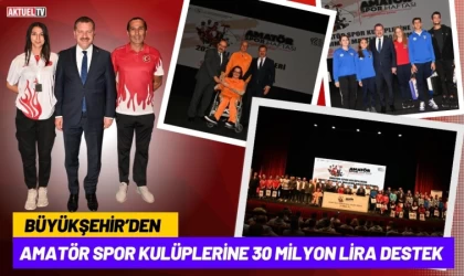 Büyükşehir’den Amatör Spor Kulüplerine 30 Milyon Lira Destek