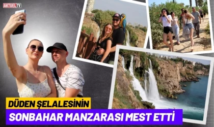 Düden Şelalesinin Sonbahar Manzarası Mest Etti