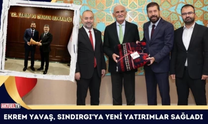 Ekrem Yavaş, Sındırgı'ya Yeni Yatırımlar Sağladı