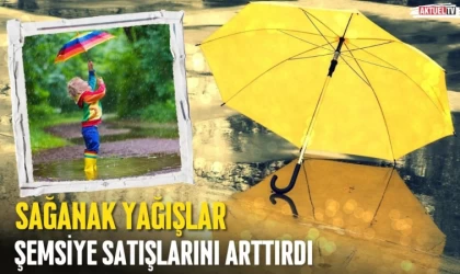 Sağanak Yağışlar Şemsiye Satışlarını Arttırdı