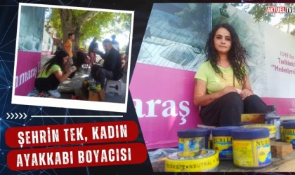 Şehrin Tek Kadın Ayakkabı Boyacısı