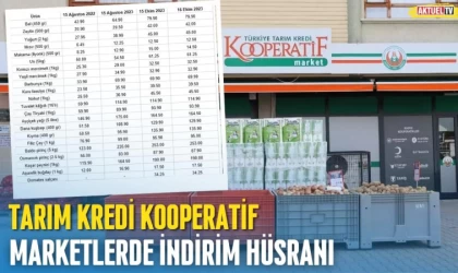 Tarım Kredi Kooperatif Marketlerde İndirim Hüsranı