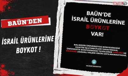 Balıkesir Üniversite’sinden İsrail Ürünlerine Boykot