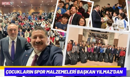 Çocukların Spor Malzemeleri Başkan Yılmaz’dan