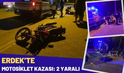 Erdek’te Motosiklet Kazası: 2 Yaralı