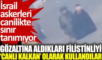 İsrail Askerleri, Filistinli Kardeşleri Tankın Önünde Canlı Kalkan Yaptı