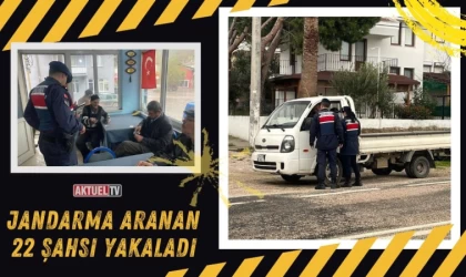 Jandarma Aranan 22 Şahsı Yakaladı