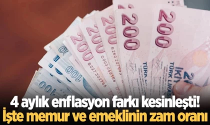 Memur ve Emekli Zammı İçin 4 Aylık Enflasyon Farkı Kesinleşti