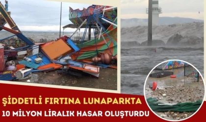 Şiddetli Fırtına, Lunaparkta Milyonluk Hasar Oluşturdu