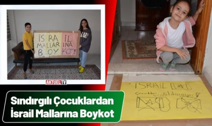 Sındırgılı Çocuklardan İsrail Mallarına Boykot