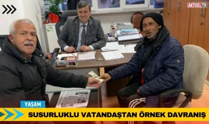 Susurluklu Vatandaştan Örnek Davranış